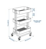 ترولی ایکیا مدل RASKOG رنگ صورتی - Image 5
